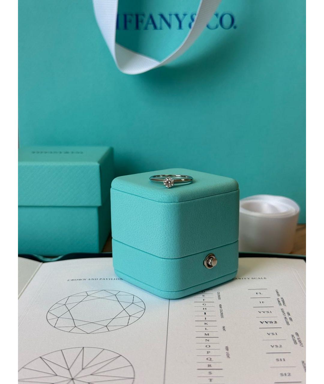 TIFFANY&CO Белое платиновое кольцо, фото 4