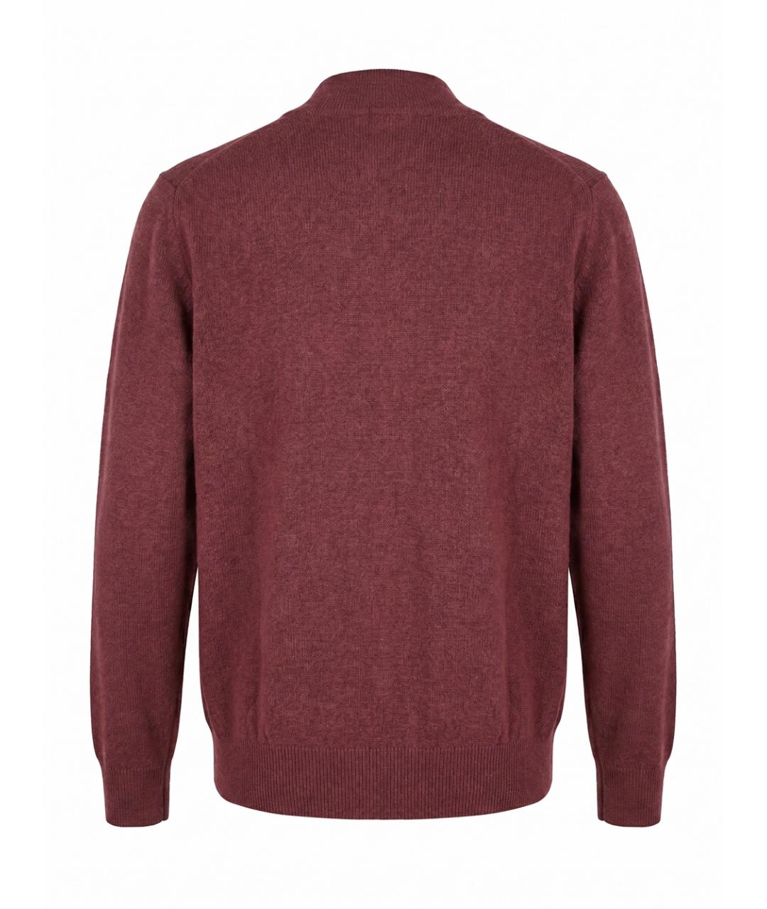 BRUNELLO CUCINELLI Бордовый кашемировый джемпер / свитер, фото 2
