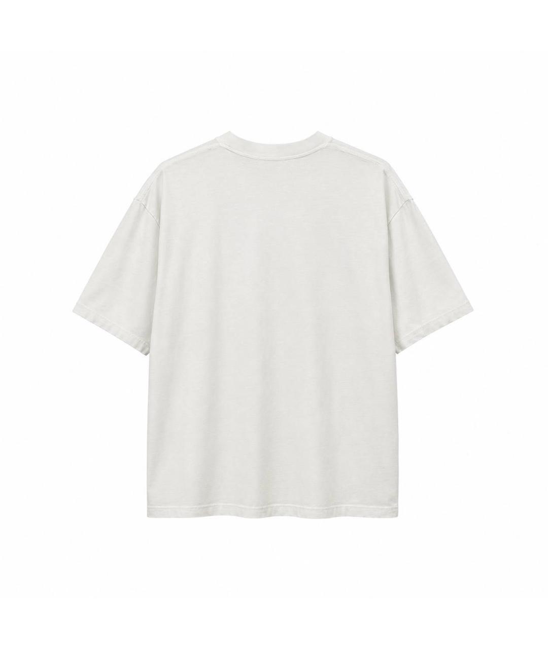 BALENCIAGA Белая хлопковая футболка, фото 2