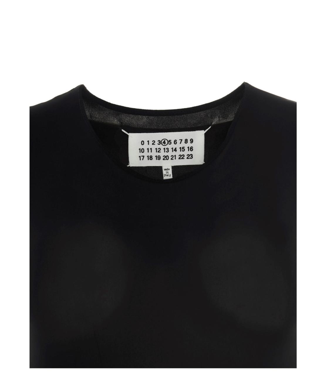 MAISON MARGIELA Черное полиамидовое боди, фото 4