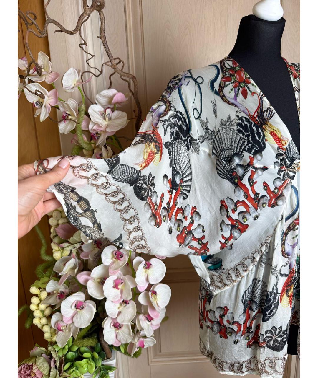 ROBERTO CAVALLI Мульти шелковая блузы, фото 4