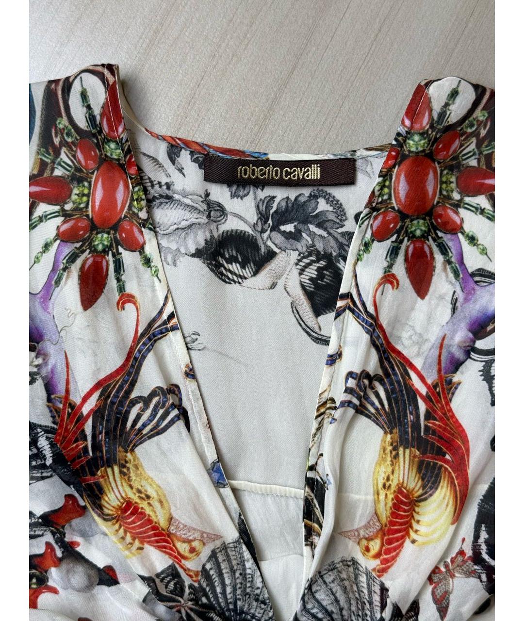ROBERTO CAVALLI Мульти шелковая блузы, фото 2