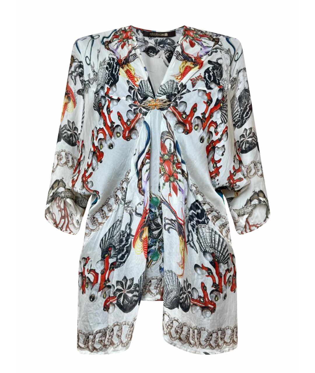 ROBERTO CAVALLI Мульти шелковая блузы, фото 1
