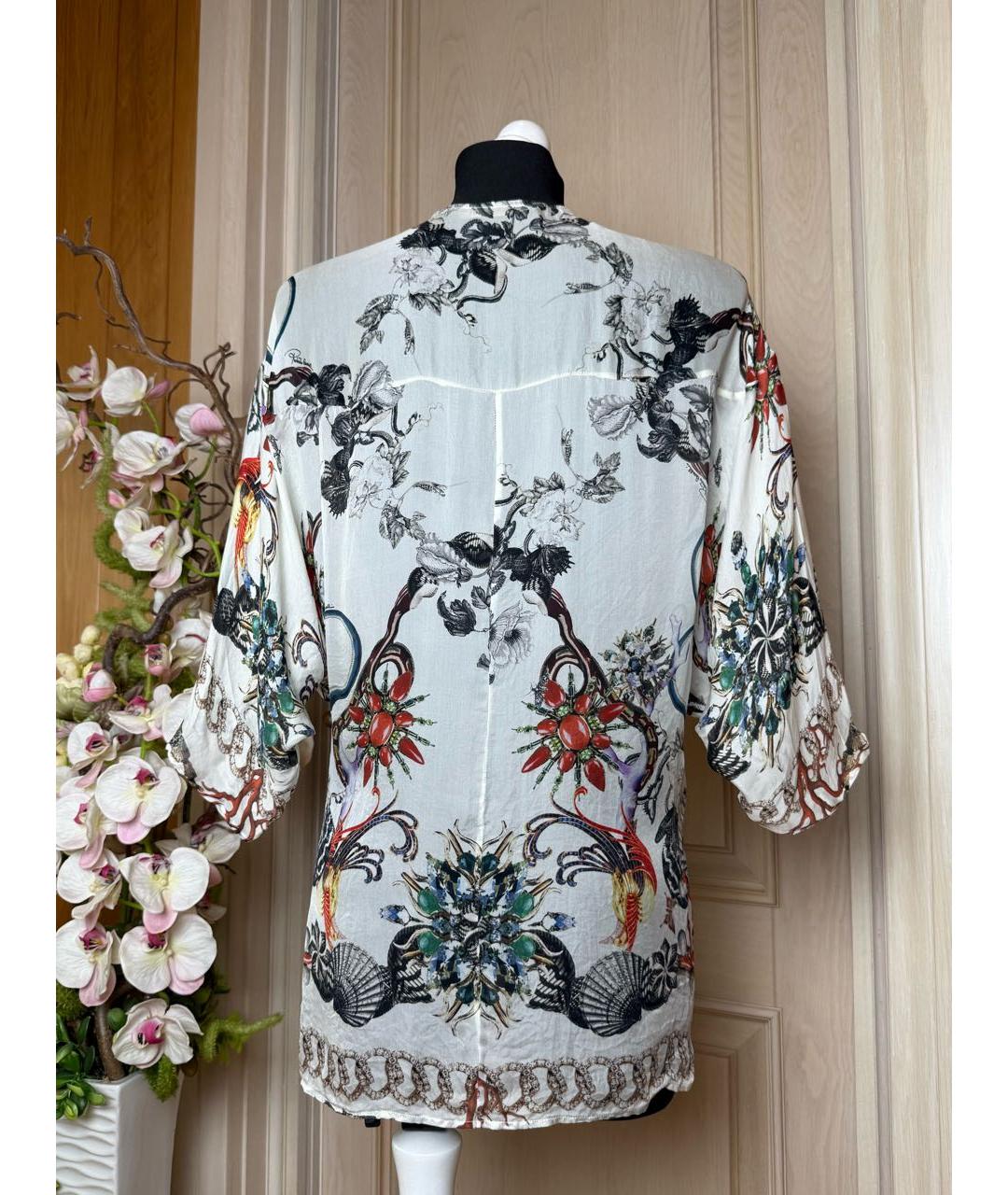 ROBERTO CAVALLI Мульти шелковая блузы, фото 3