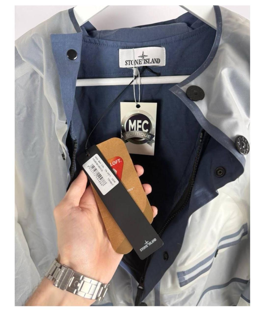 STONE ISLAND Голубая парка, фото 6