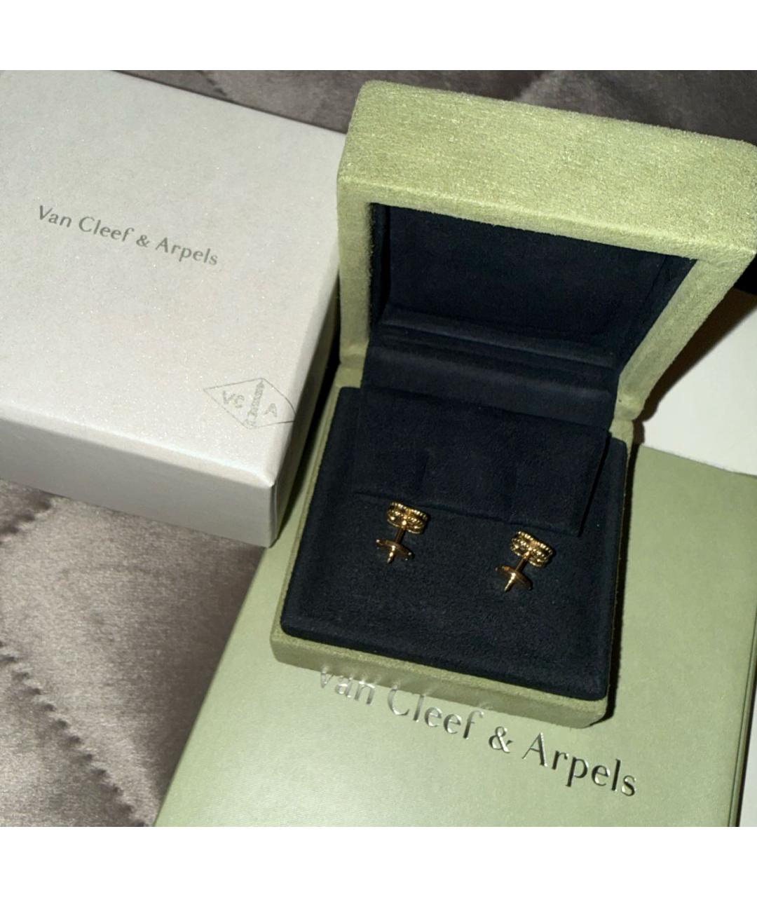 VAN CLEEF & ARPELS Белые серьги из желтого золота, фото 2