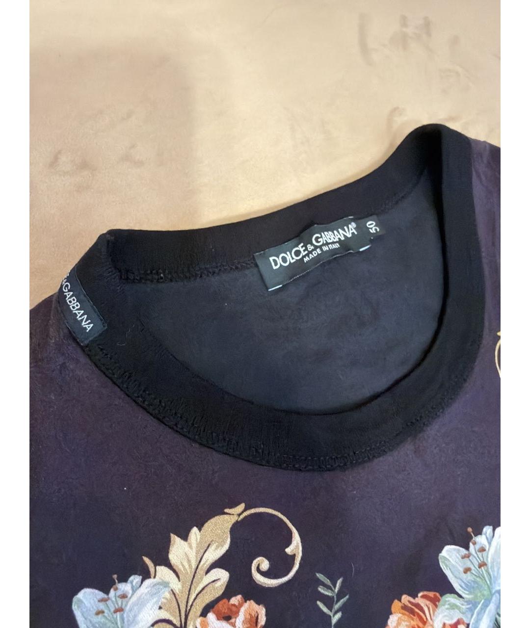 DOLCE&GABBANA Мульти хлопковая футболка, фото 3