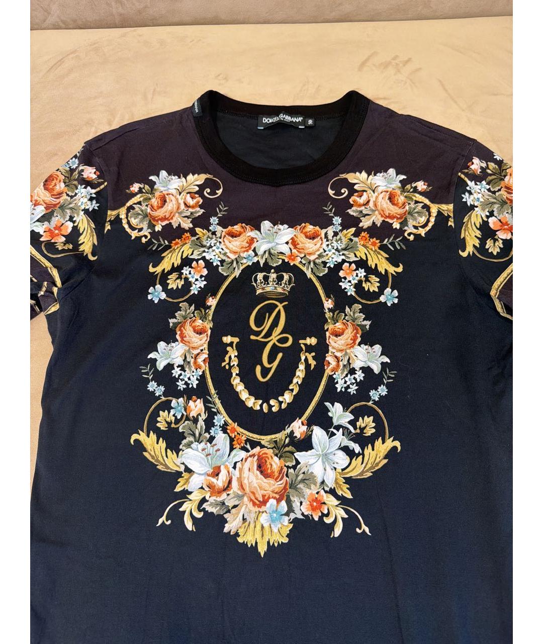 DOLCE&GABBANA Мульти хлопковая футболка, фото 4