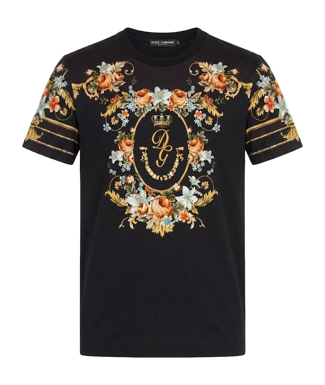 DOLCE&GABBANA Мульти хлопковая футболка, фото 1