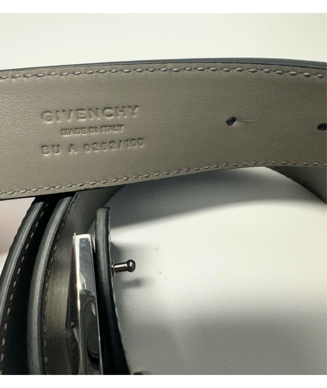 GIVENCHY Черный кожаный ремень, фото 3