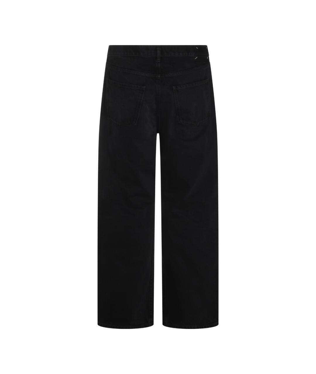 MAISON MARGIELA Антрацитовые хлопковые прямые джинсы, фото 3