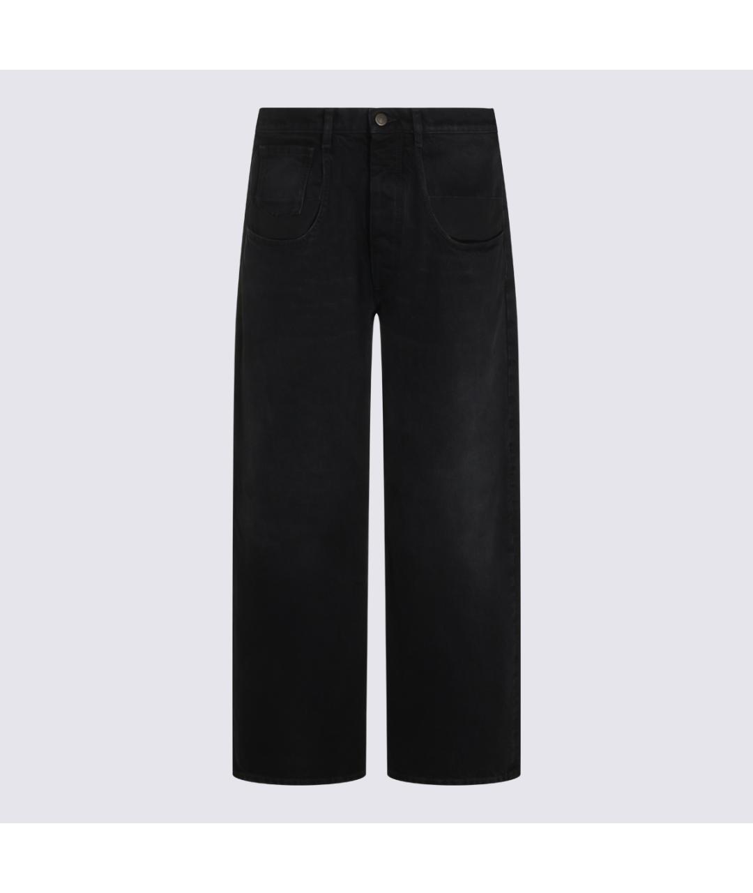 MAISON MARGIELA Антрацитовые хлопковые прямые джинсы, фото 2