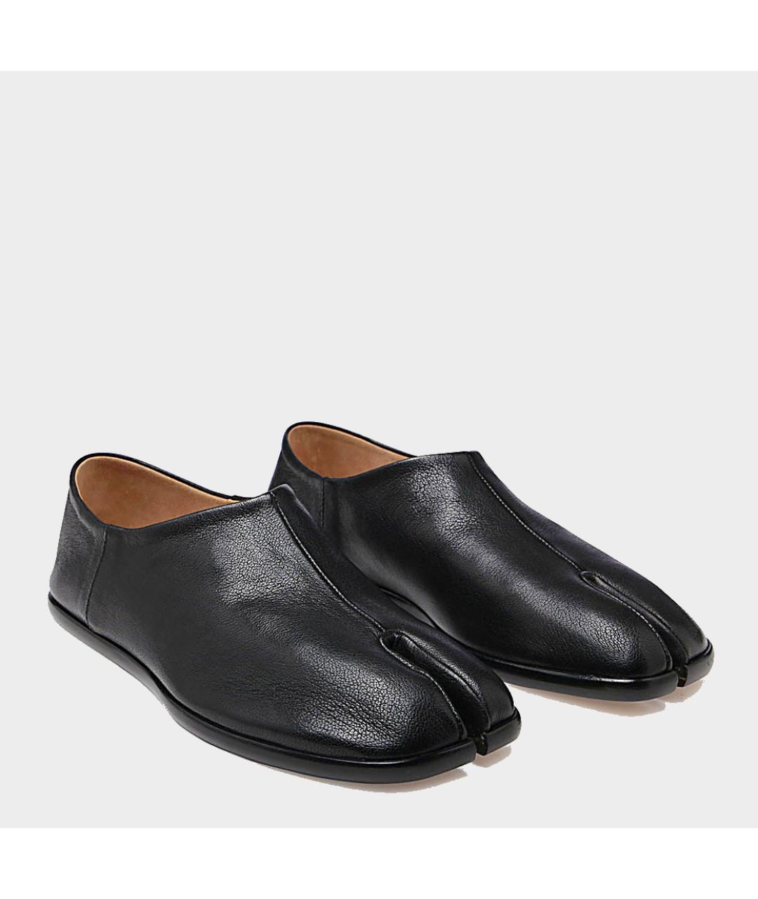 MAISON MARGIELA Черные кожаные лоферы, фото 6