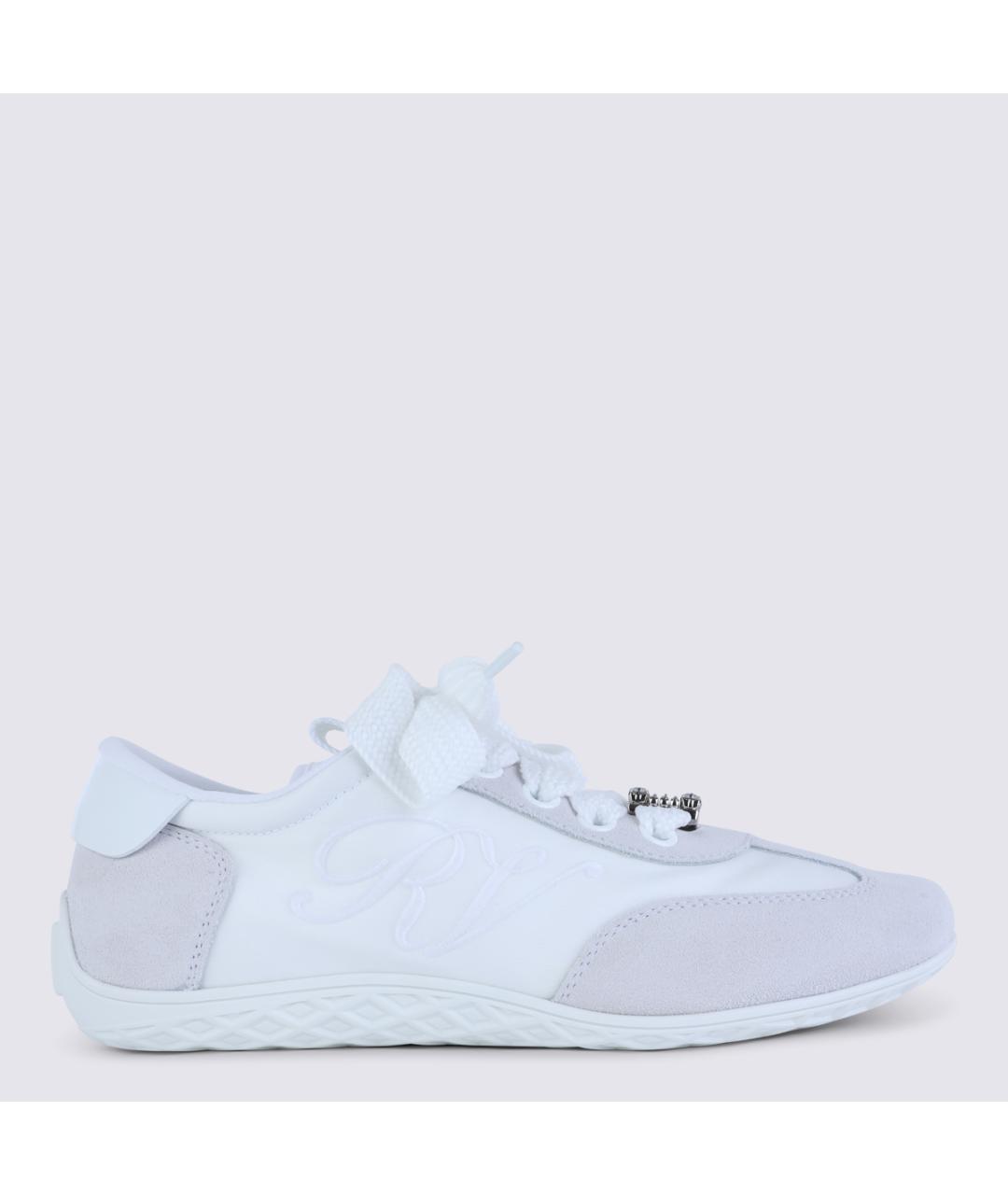 ROGER VIVIER Белые текстильные кроссовки, фото 2