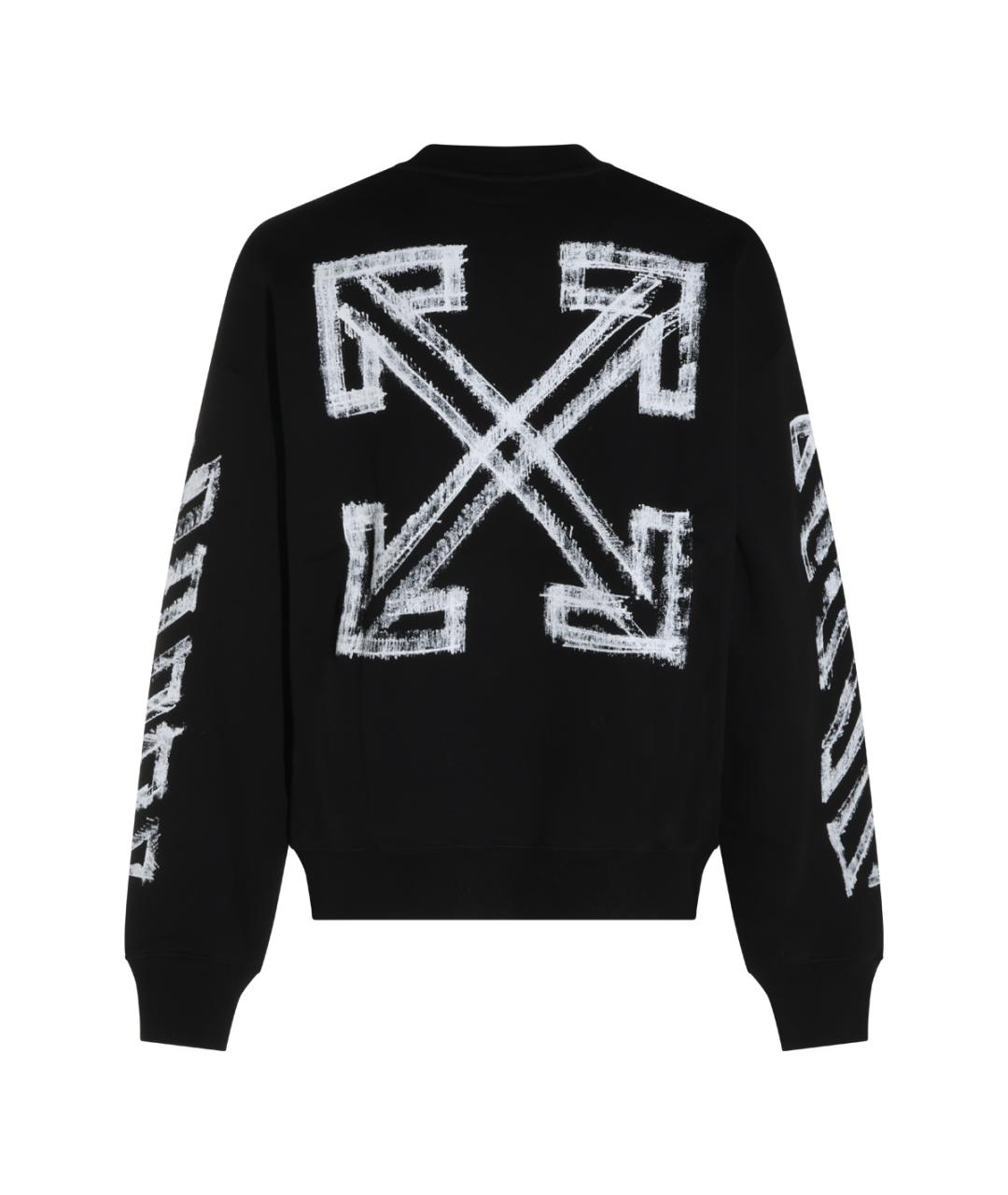 OFF-WHITE Черный хлопковый джемпер / свитер, фото 2