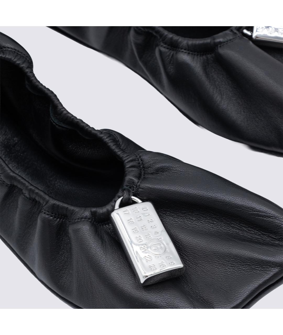 MM6 MAISON MARGIELA Черные кожаные ботинки, фото 8