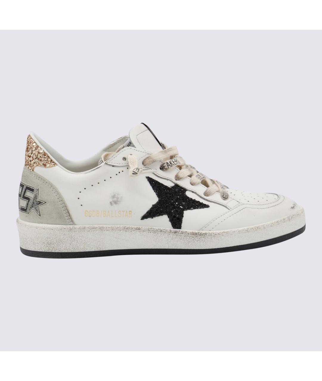 GOLDEN GOOSE Белые кожаные кеды, фото 5