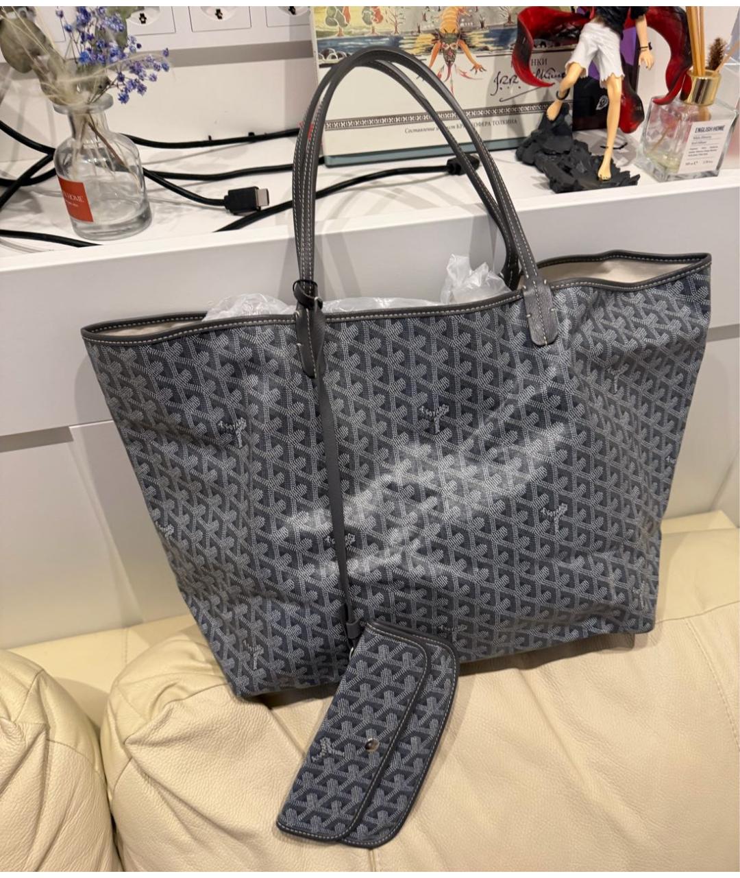 GOYARD Серая сумка тоут, фото 6