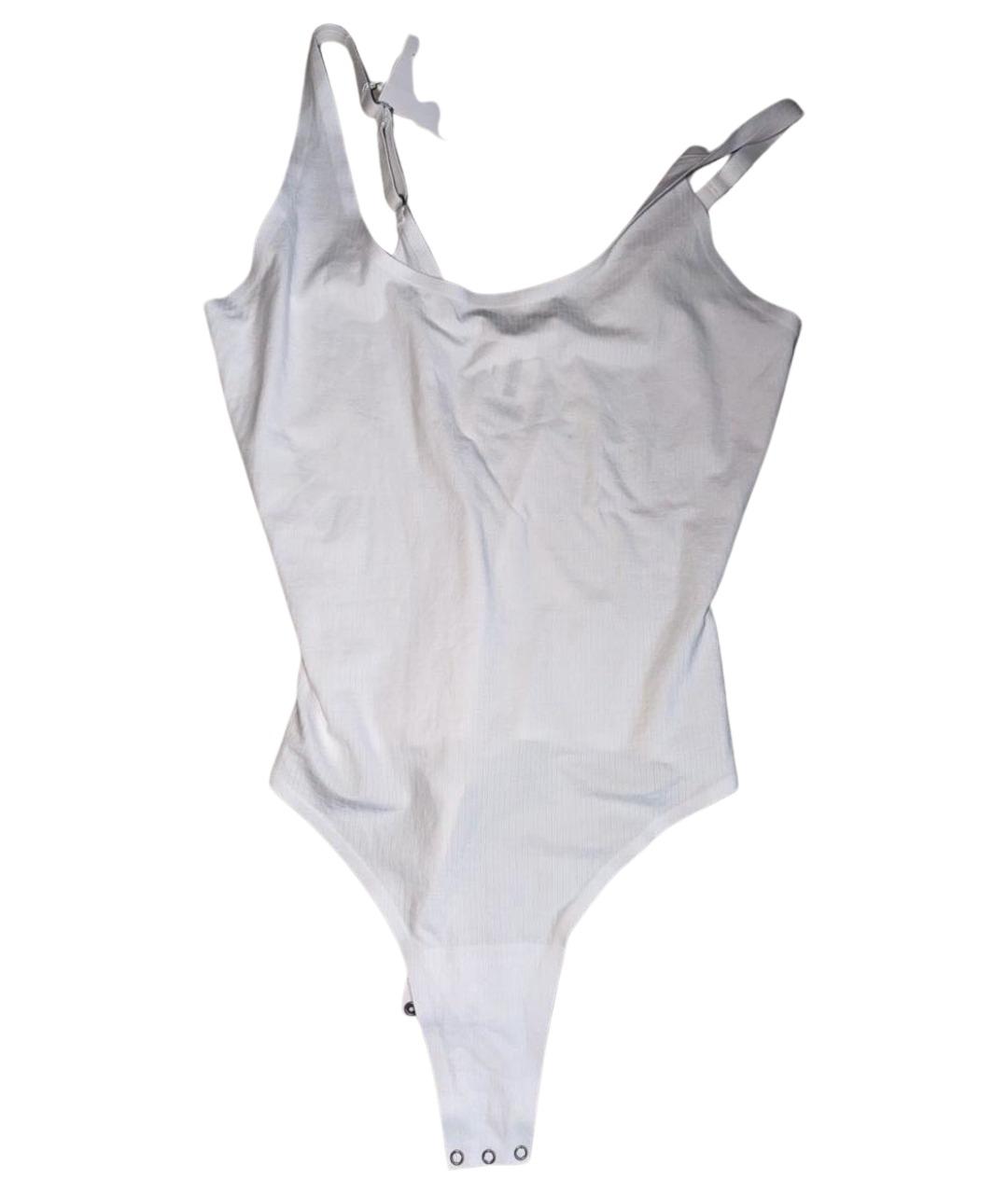 WOLFORD Белое хлопко-эластановое боди, фото 1