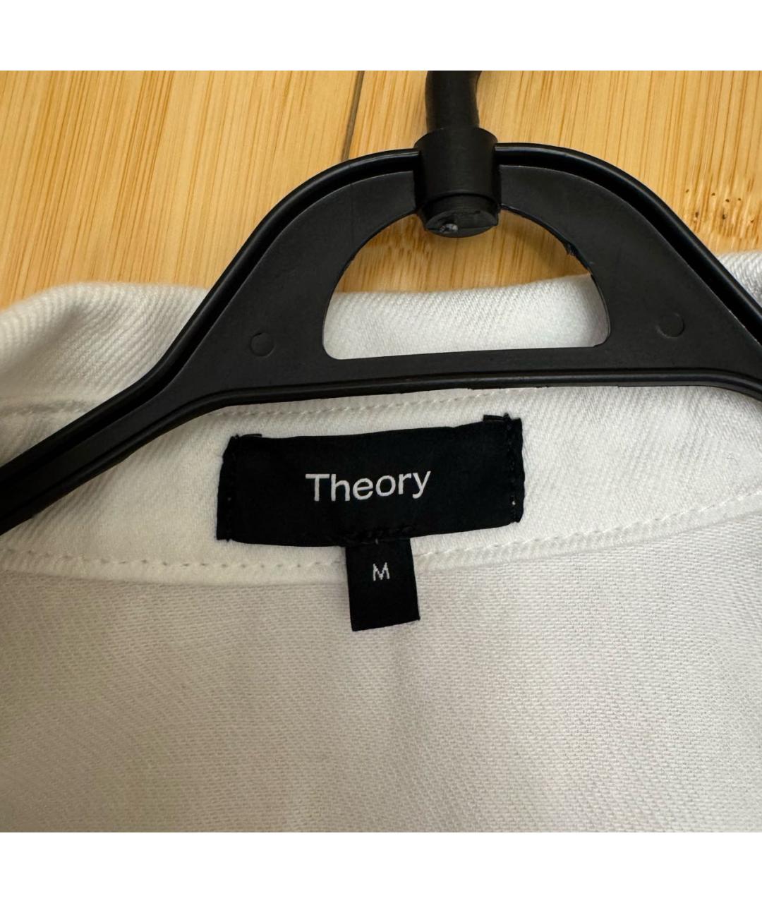 THEORY Белая хлопковая рубашка, фото 3
