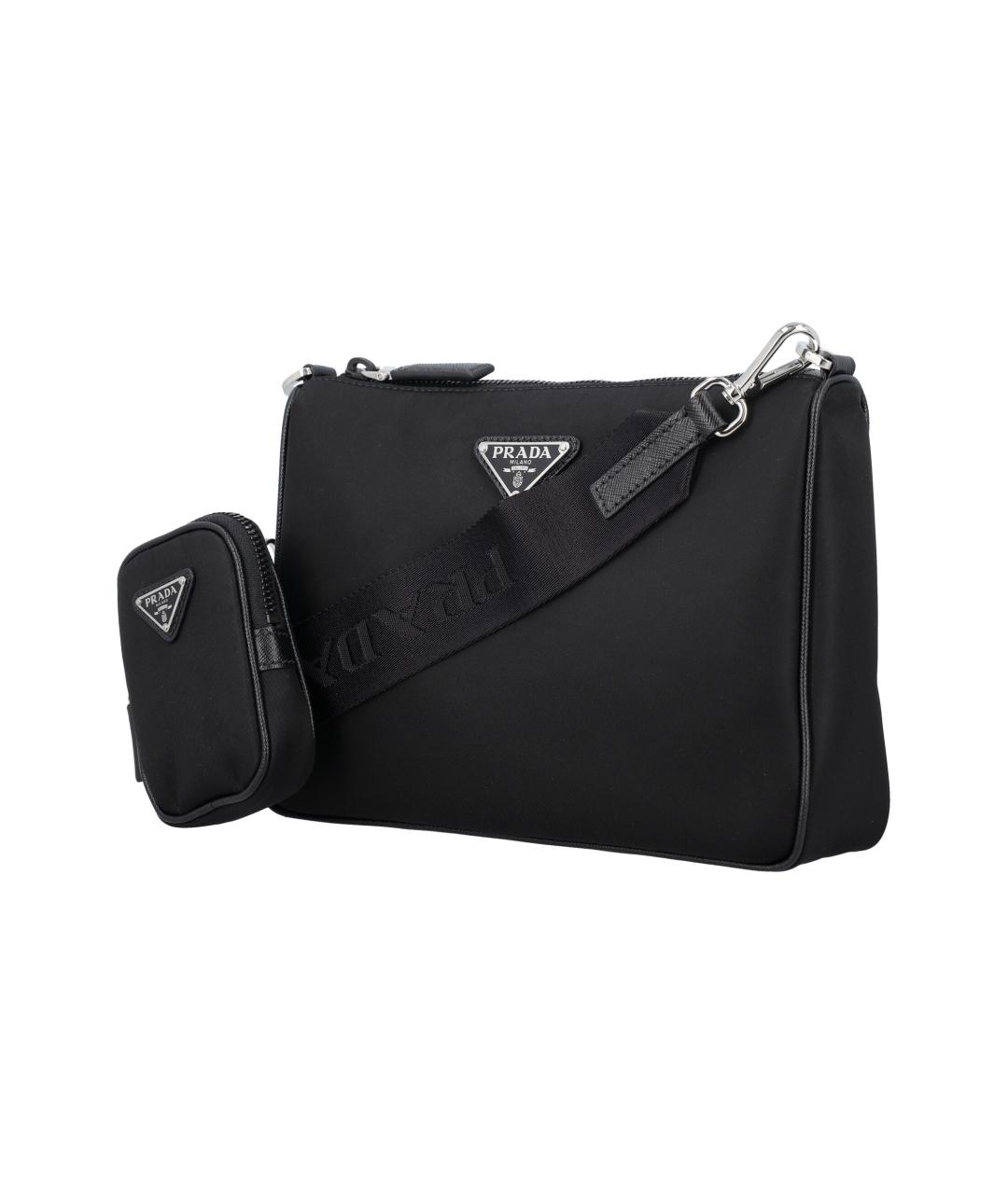 PRADA Черная синтетическая сумка на плечо, фото 3