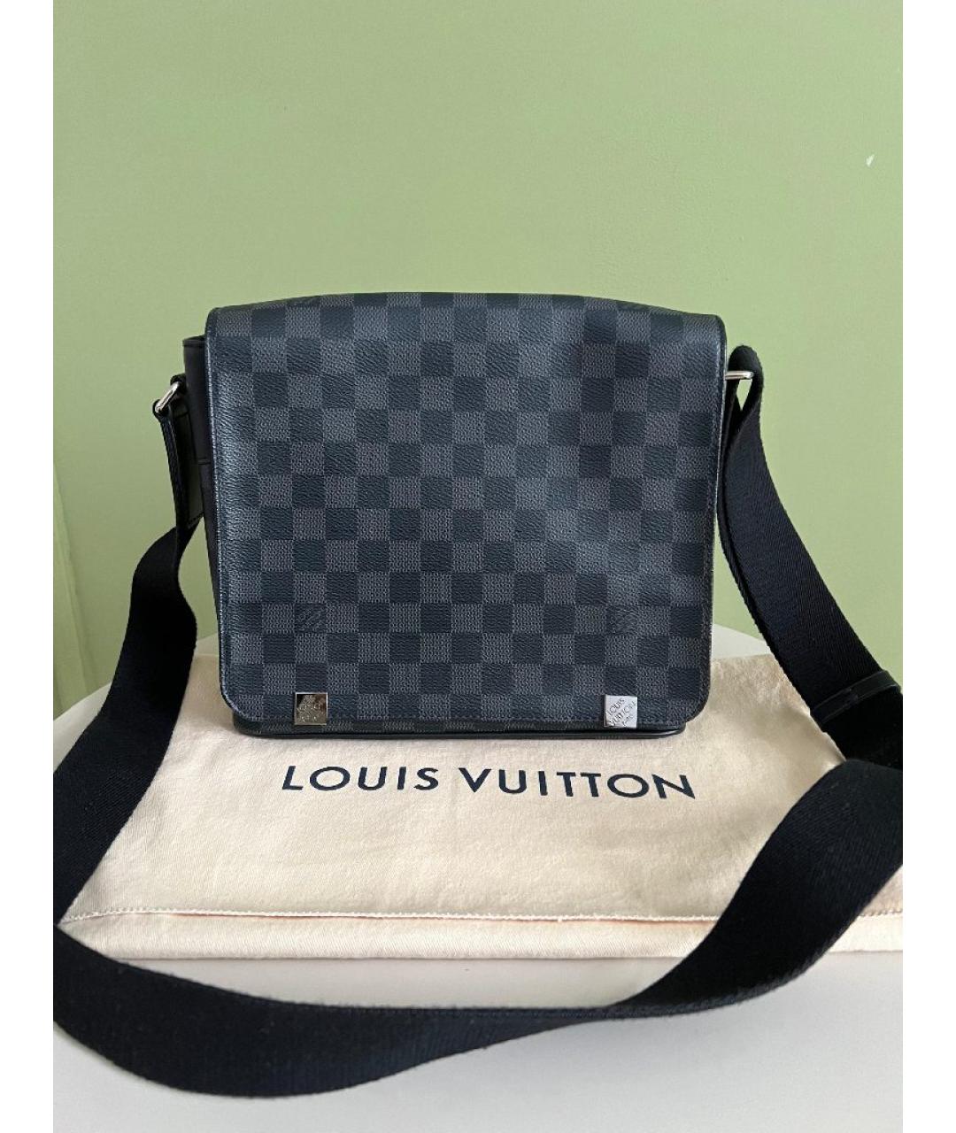 LOUIS VUITTON Черная сумка на плечо, фото 8