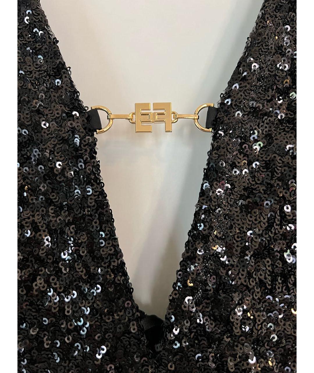 ELISABETTA FRANCHI Черный полиэстеровый комбинезон, фото 5