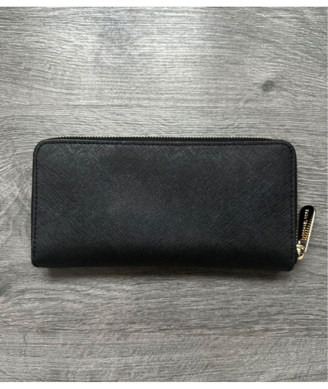 MICHAEL KORS Черный кожаный кошелек, фото 3