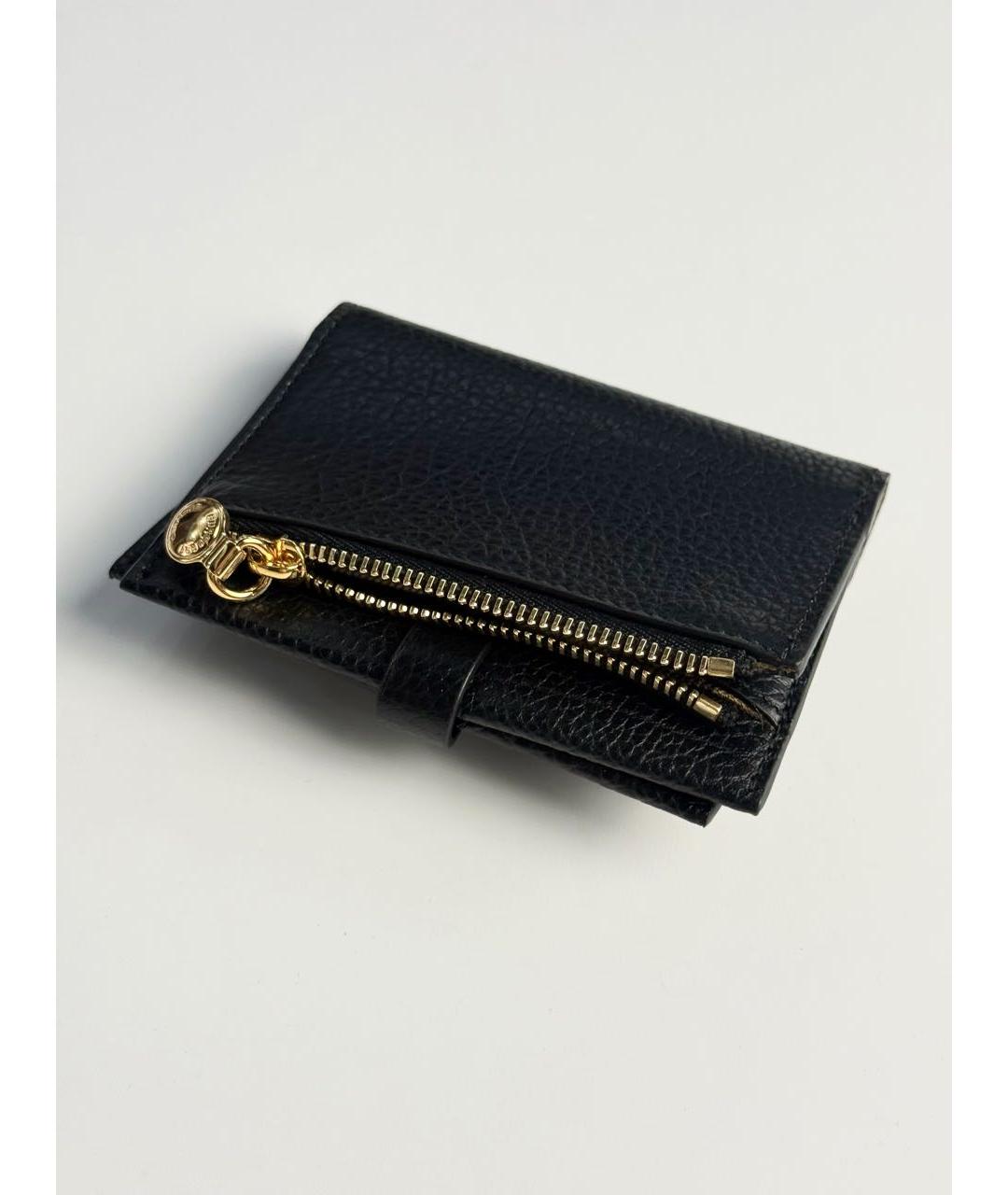 BURBERRY Черный кожаный кошелек, фото 5