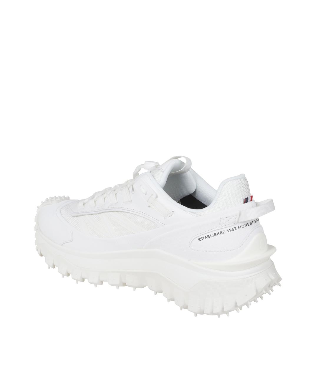 MONCLER Белые низкие кроссовки / кеды, фото 3