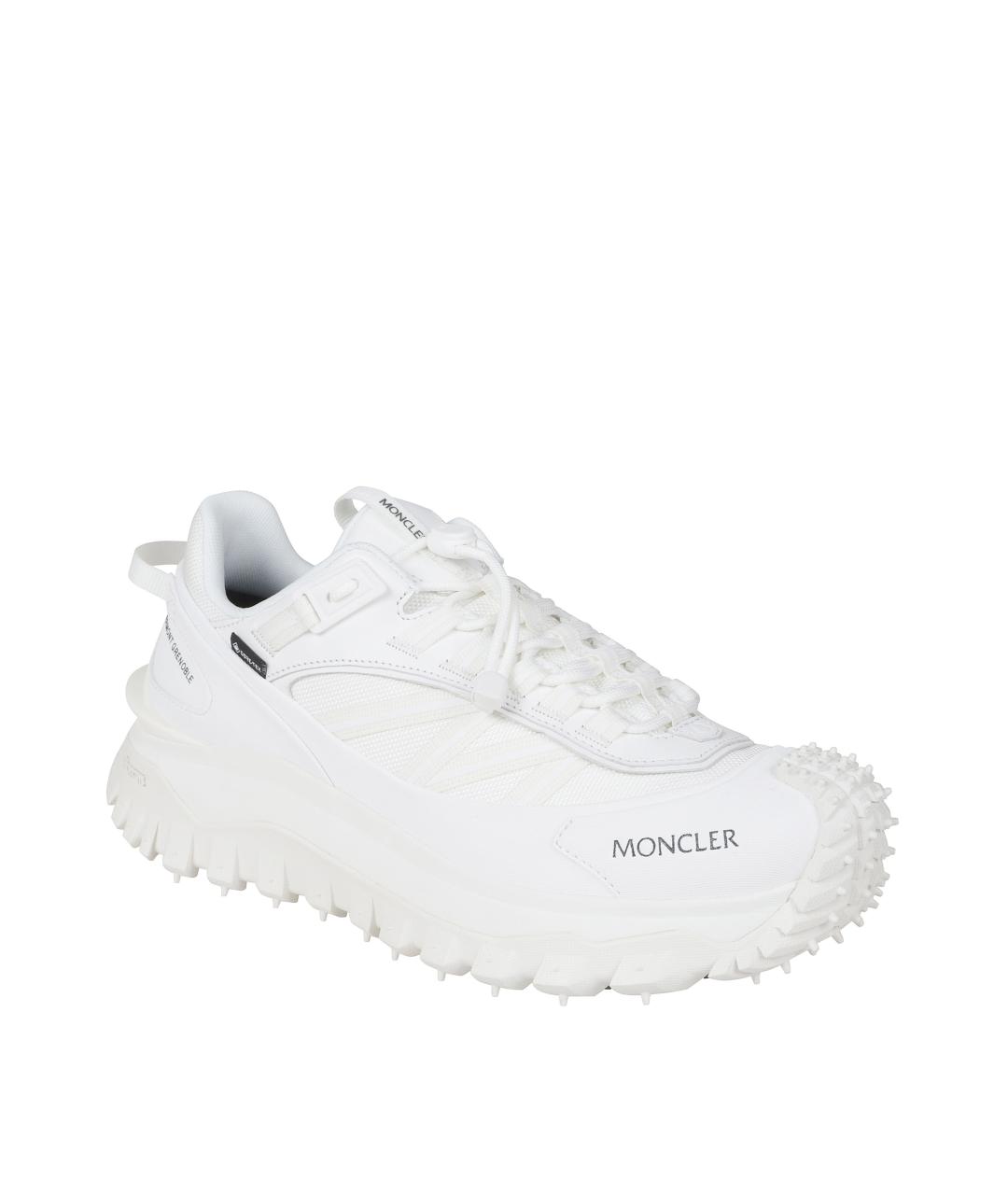 MONCLER Белые низкие кроссовки / кеды, фото 2