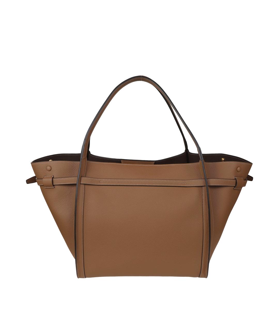 TOD'S Коричневая кожаная сумка тоут, фото 2