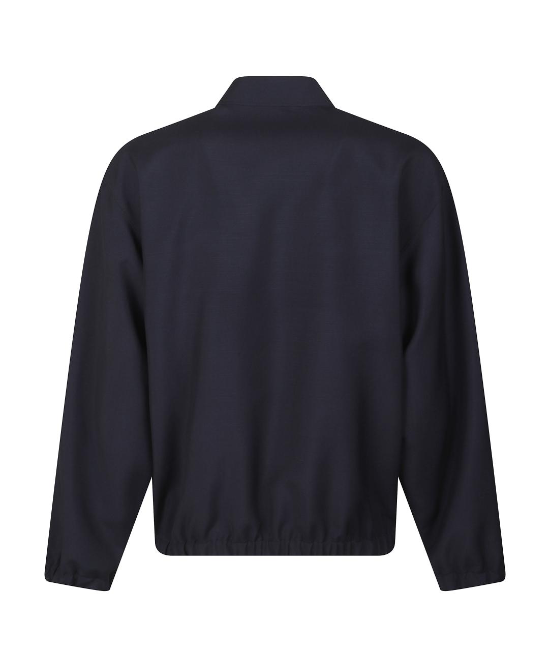 PRADA Темно-синяя шерстяная куртка, фото 3