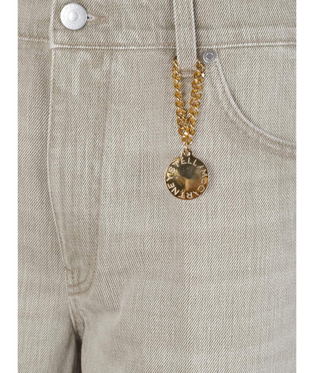 STELLA MCCARTNEY Серые хлопковые прямые джинсы, фото 2