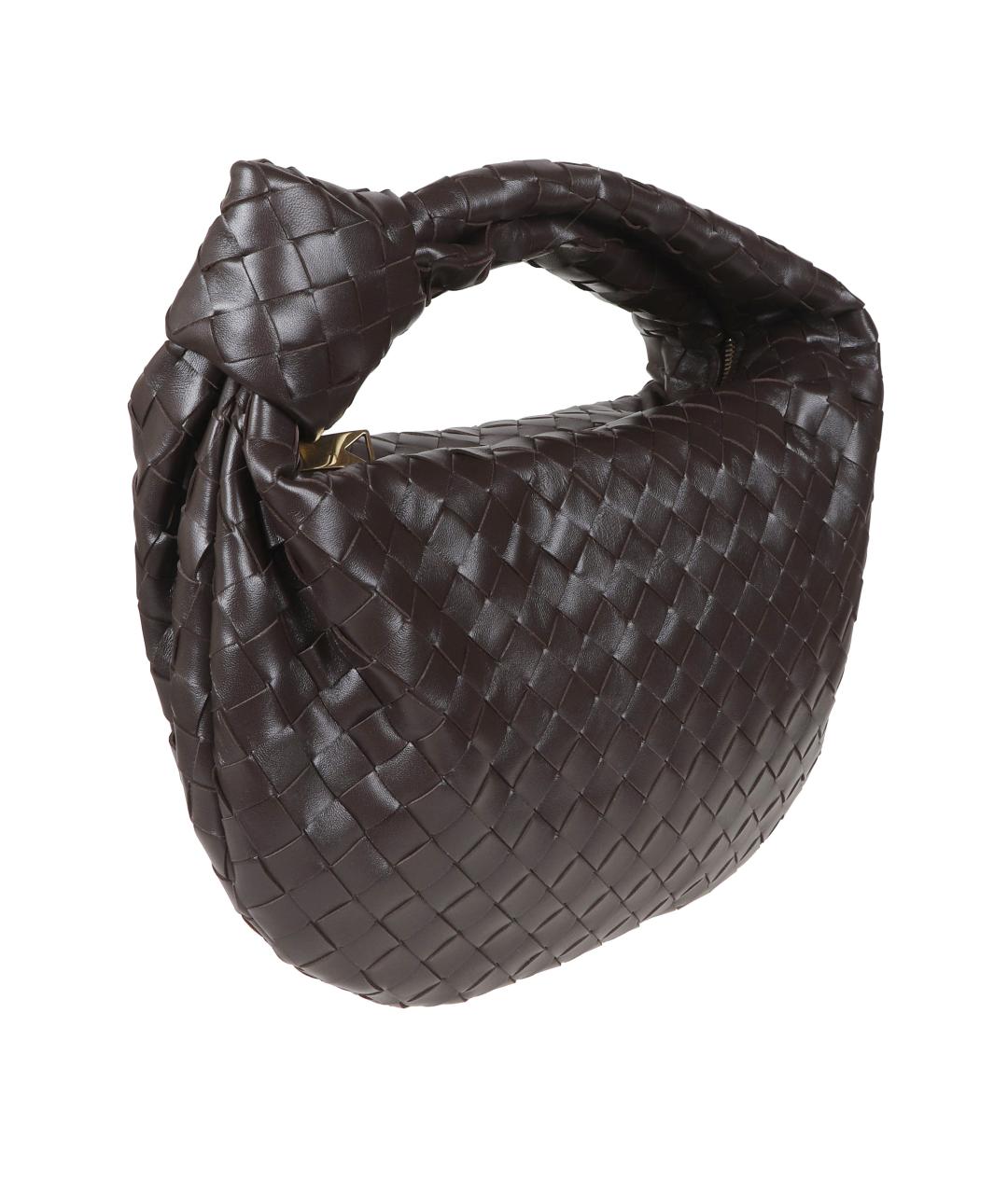 BOTTEGA VENETA Коричневая кожаная сумка через плечо, фото 5