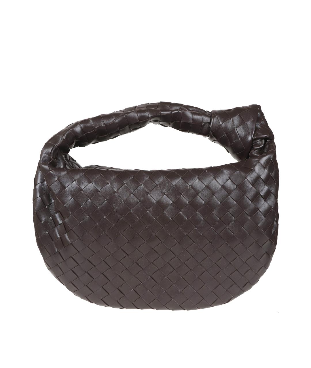 BOTTEGA VENETA Коричневая кожаная сумка через плечо, фото 2