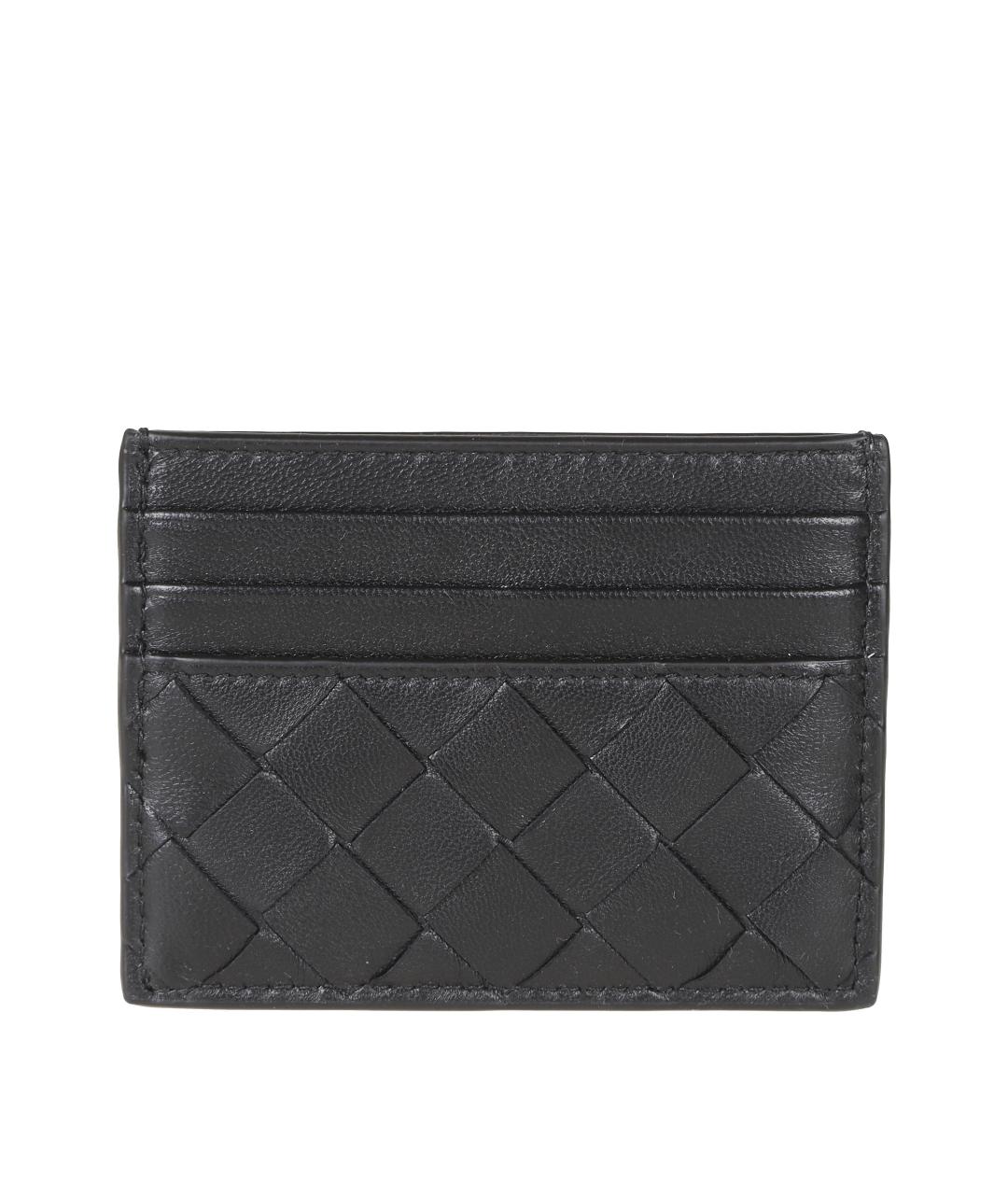 BOTTEGA VENETA Черный кожаный кардхолдер, фото 1