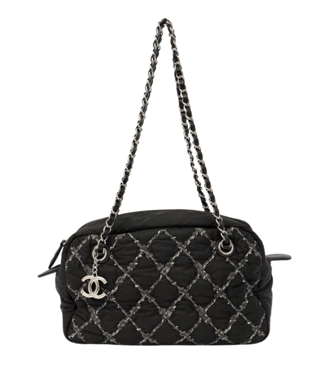 CHANEL Черная синтетическая сумка через плечо, фото 1