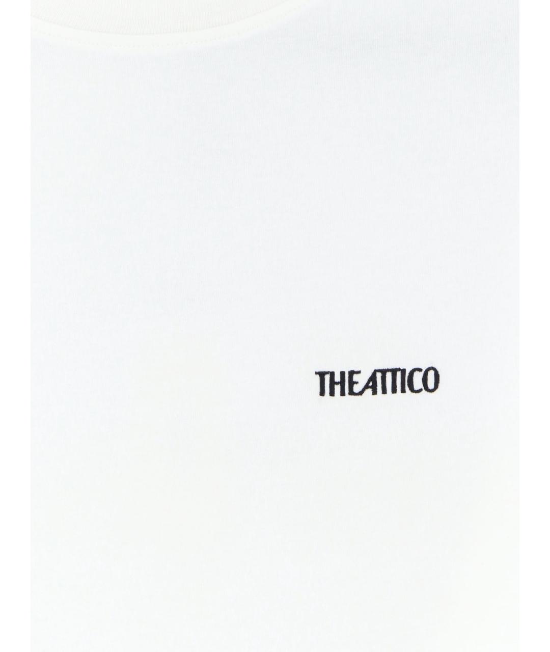 THE ATTICO Белая хлопковая футболка, фото 3