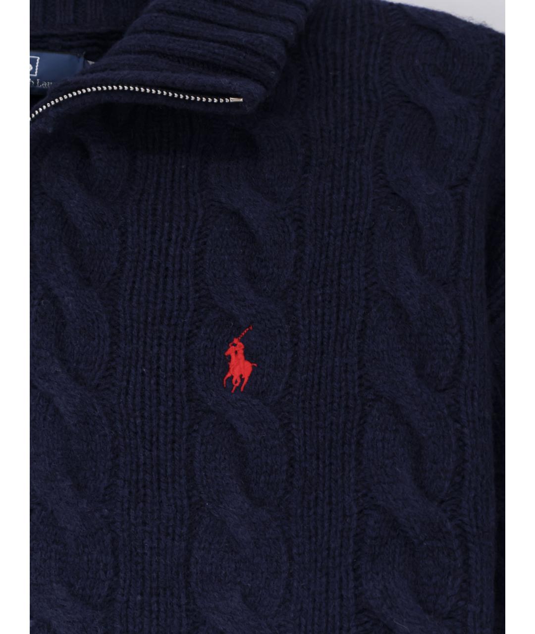 POLO RALPH LAUREN Синий шерстяной джемпер / свитер, фото 3