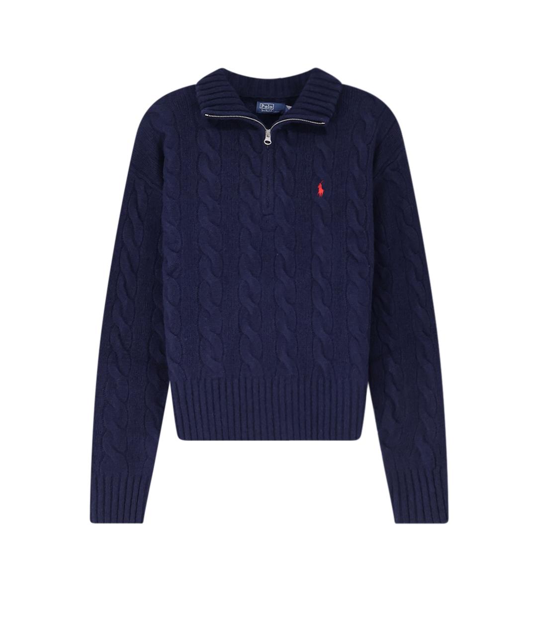 POLO RALPH LAUREN Синий шерстяной джемпер / свитер, фото 1