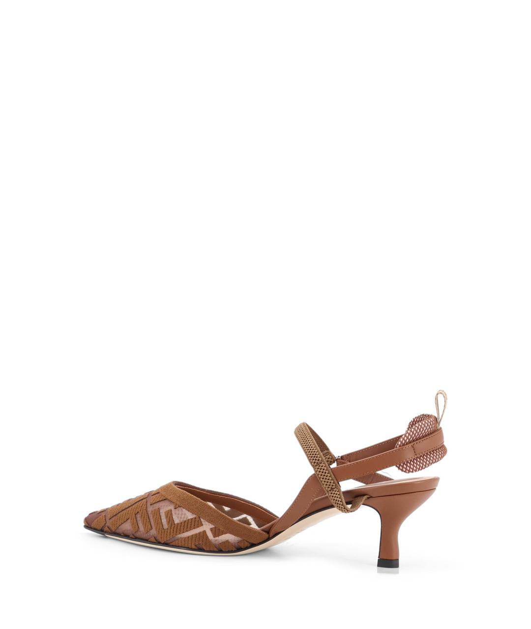 FENDI Коричневые туфли, фото 3