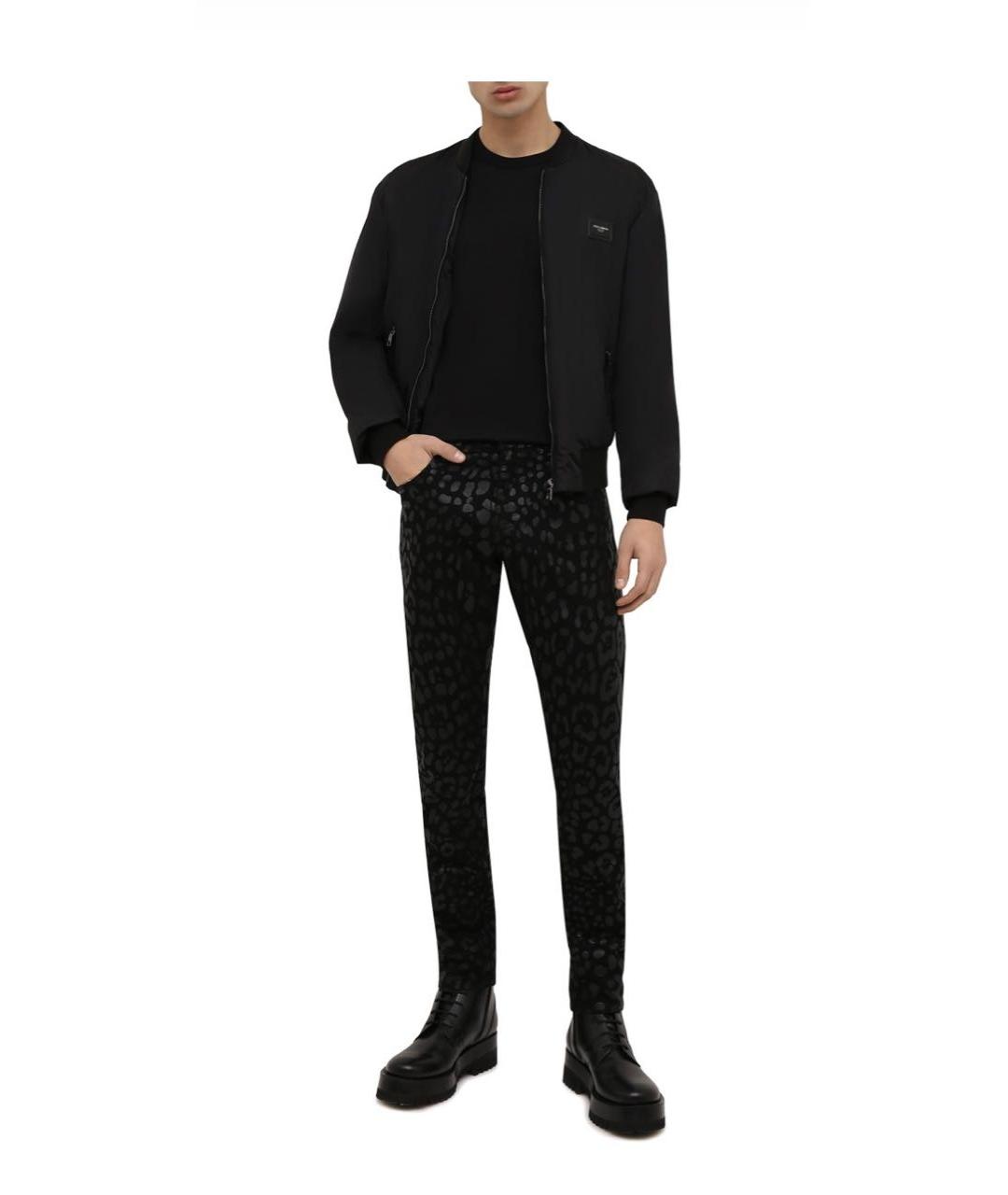 DOLCE&GABBANA Черные хлопковые джинсы скинни, фото 7