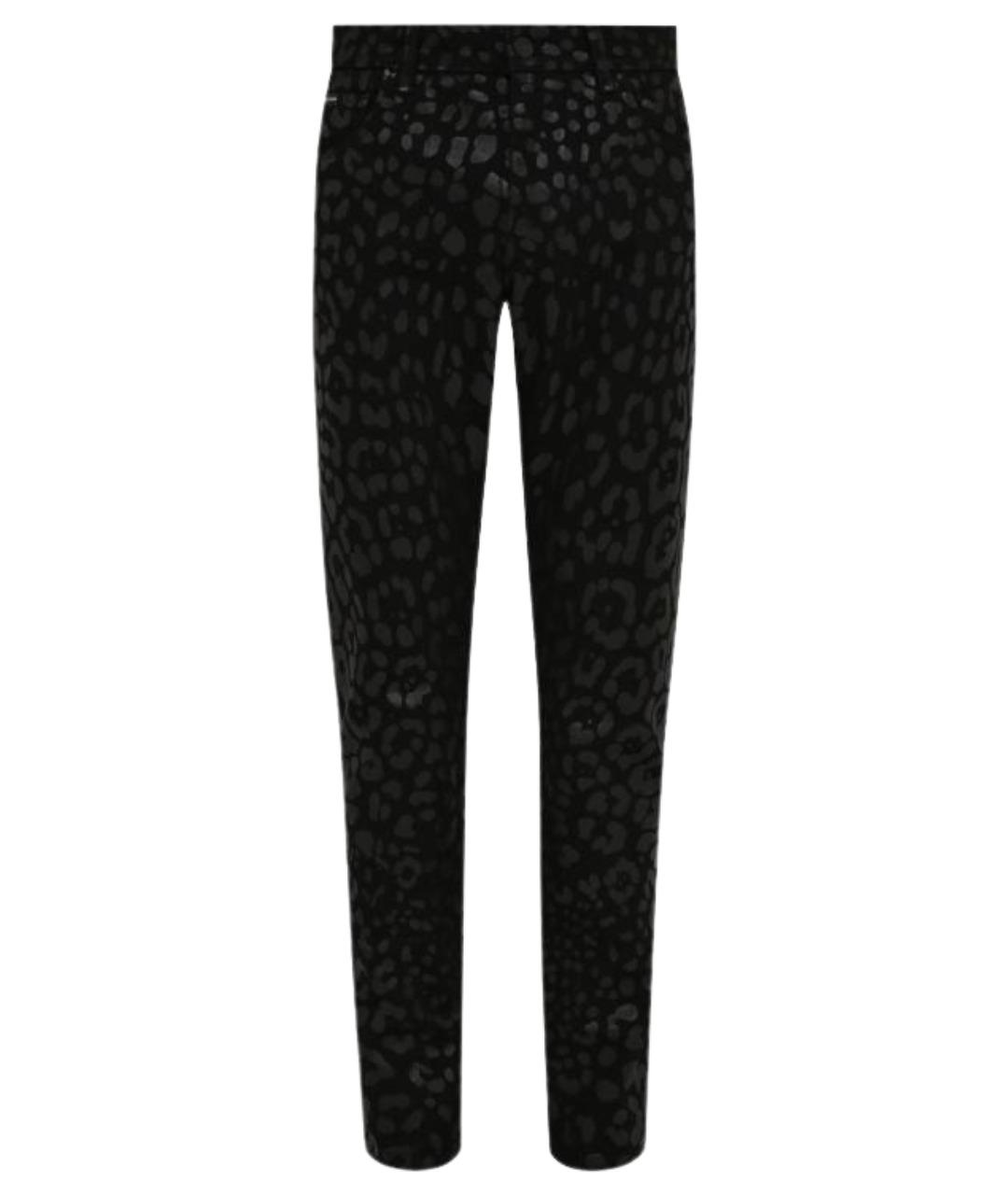 DOLCE&GABBANA Черные хлопковые джинсы скинни, фото 1