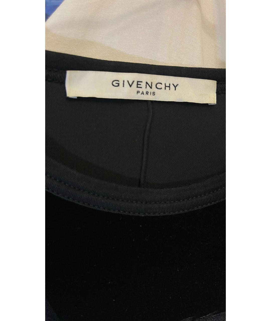 GIVENCHY Черная полиэстеровая футболка, фото 4