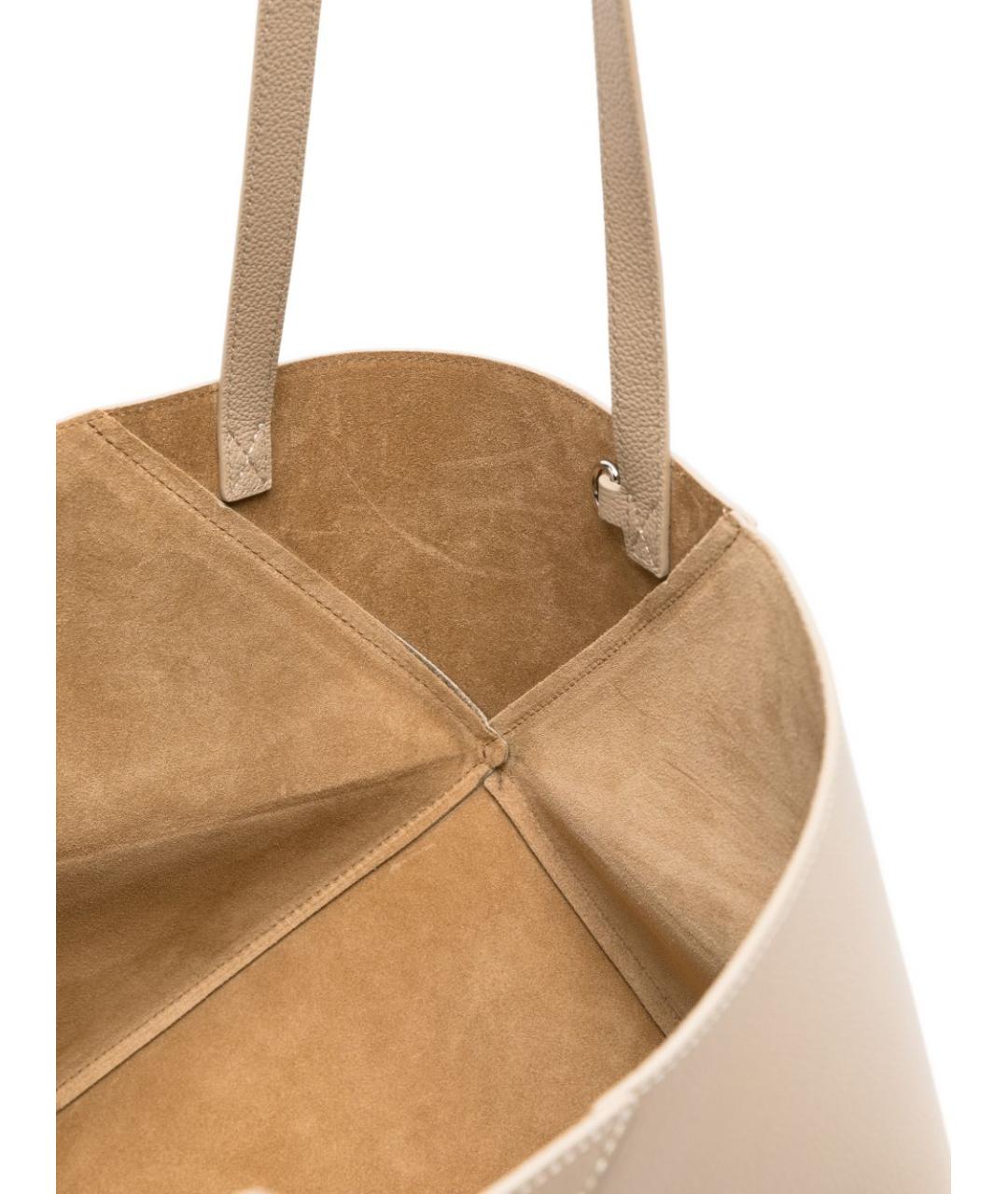LOEWE Серая кожаная сумка тоут, фото 2