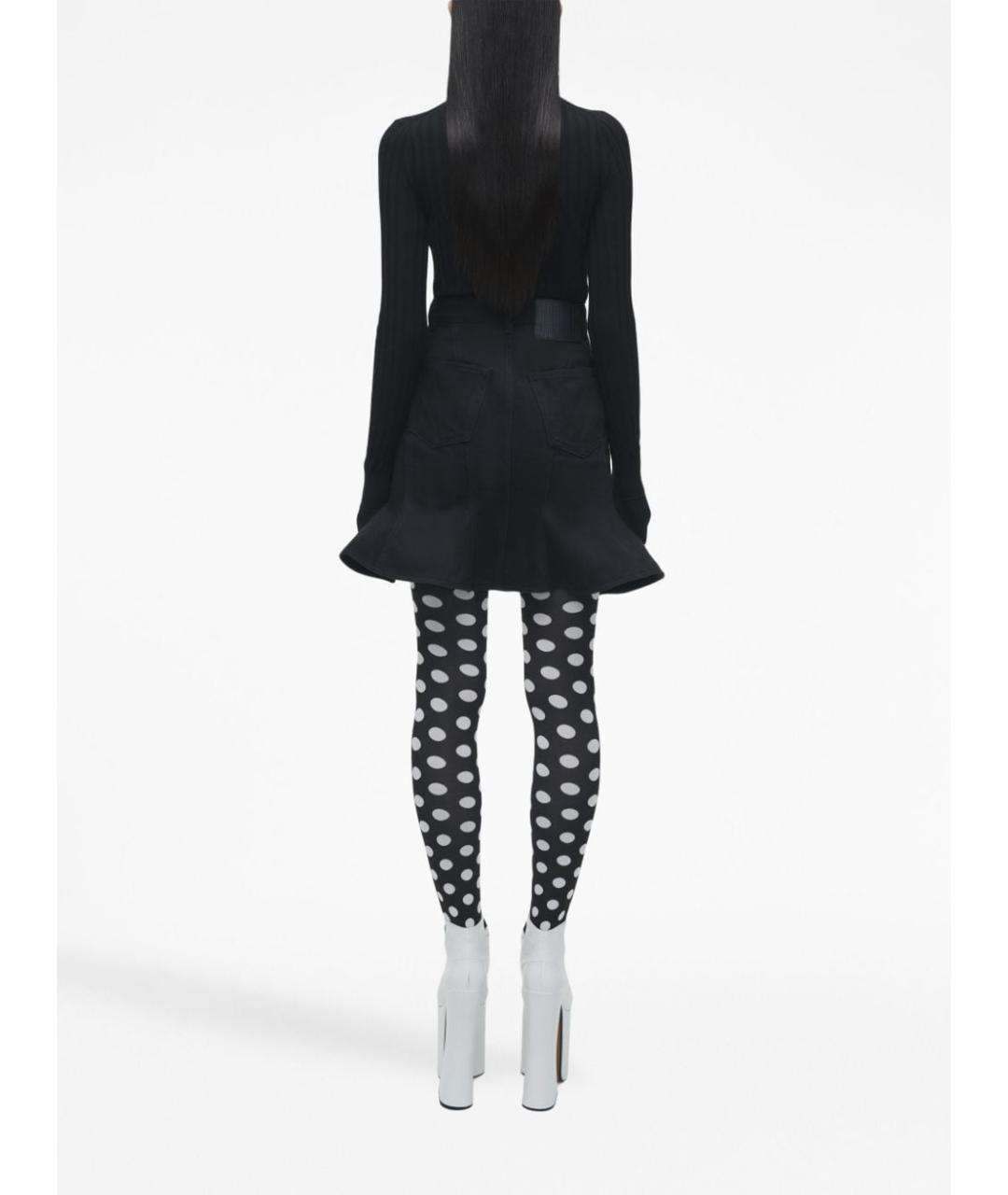 MARC JACOBS Черная хлопковая юбка мини, фото 3