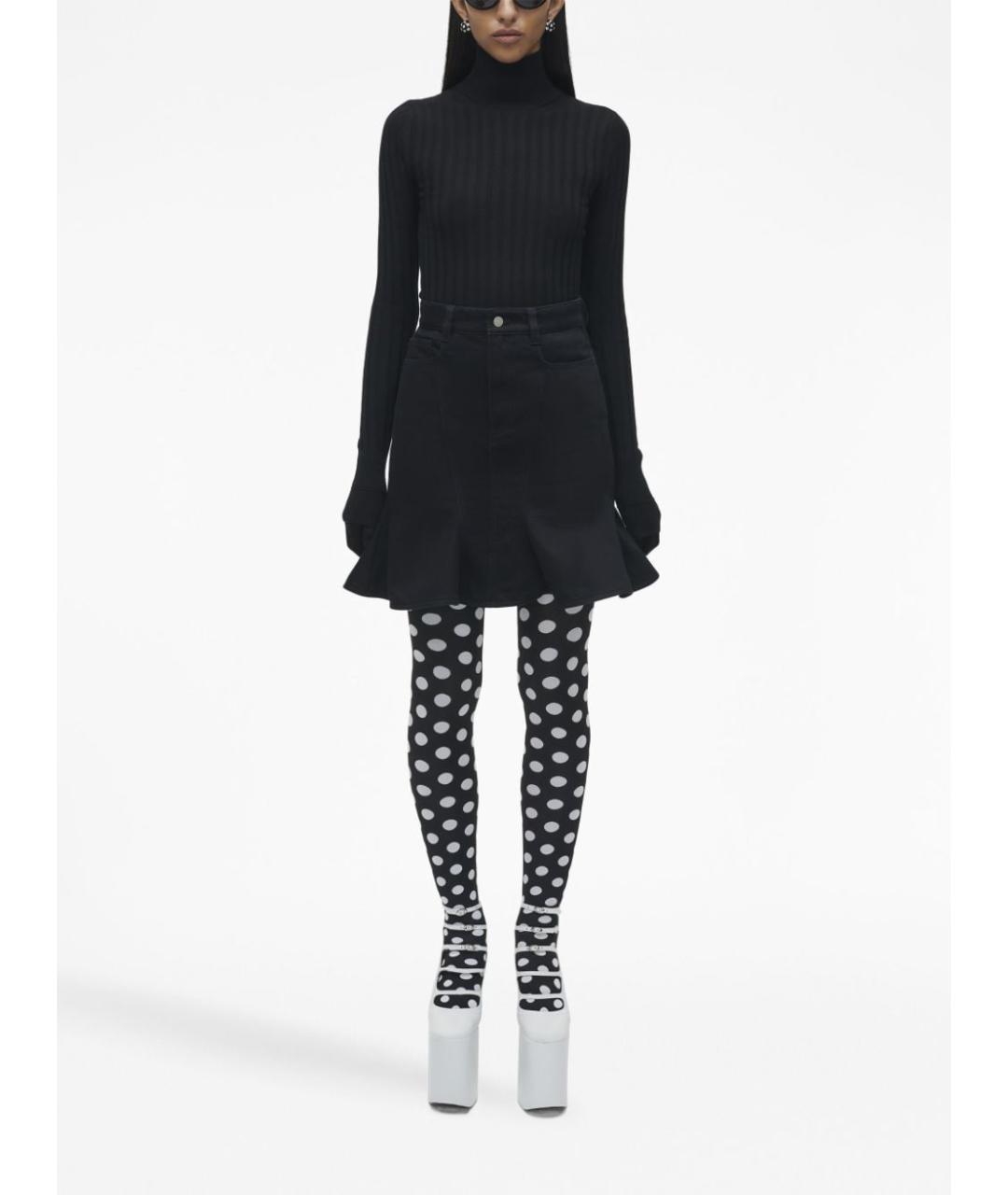 MARC JACOBS Черная хлопковая юбка мини, фото 2