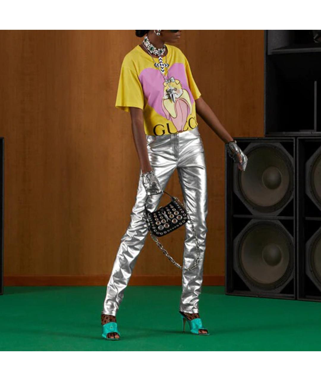 GUCCI Желтая футболка, фото 3