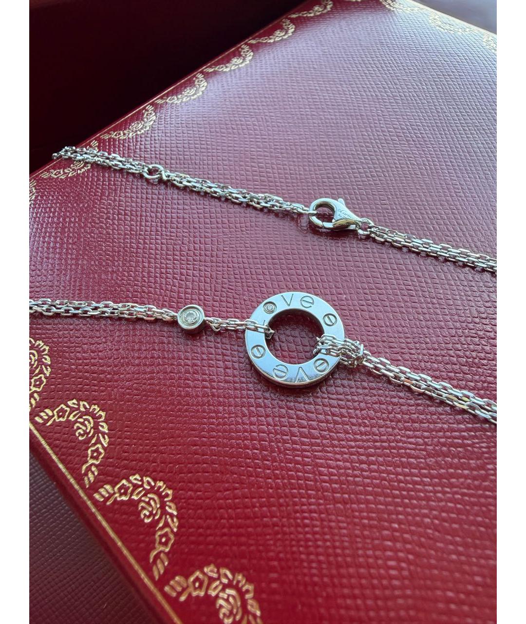 CARTIER Белое колье из белого золота, фото 6
